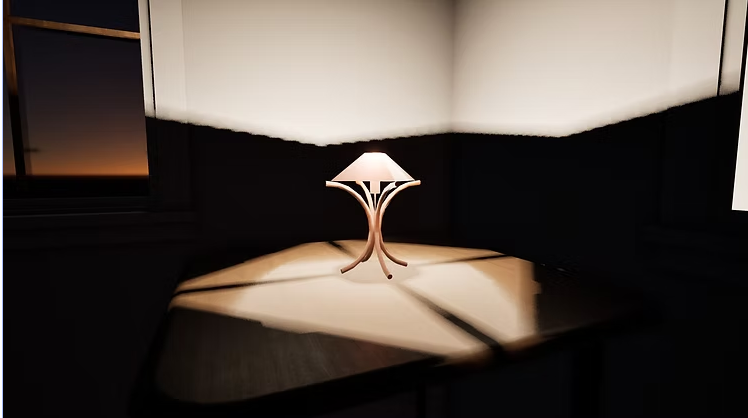 Organic Sculptural Table Lamp